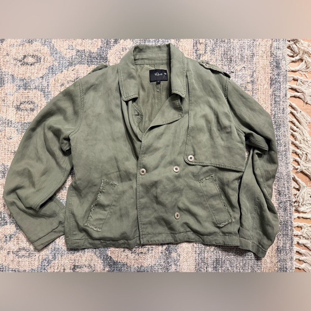 Rails Barclay Linen Blend Button Front Utility Jacket Small Pristine‎ Condition - Picture 2 of 6